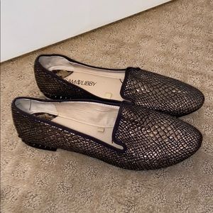 Sam and Libby black and gold flats